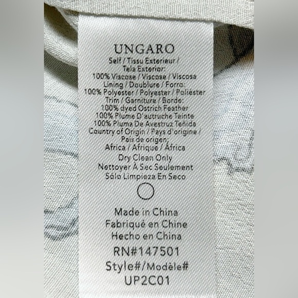 UNGARO Women's Courtney Feather-Trim Wrap Cardigan NEW WITH TAG SIZE US M NWT - Picture 7 of 8